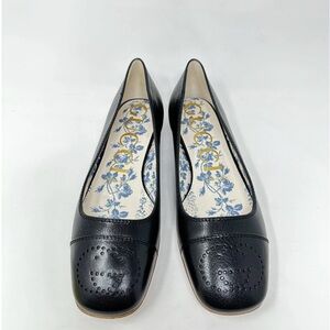 Gucci Interlocking G Ballet Flat Leather Shoes